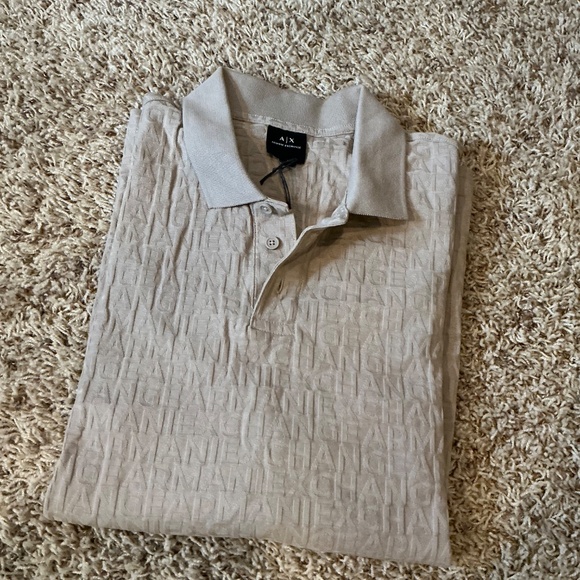 Armani Exchange Men’s Beige Polo (L) - Picture 4 of 4